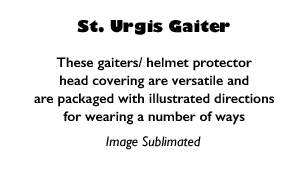 text for gaiters or domers